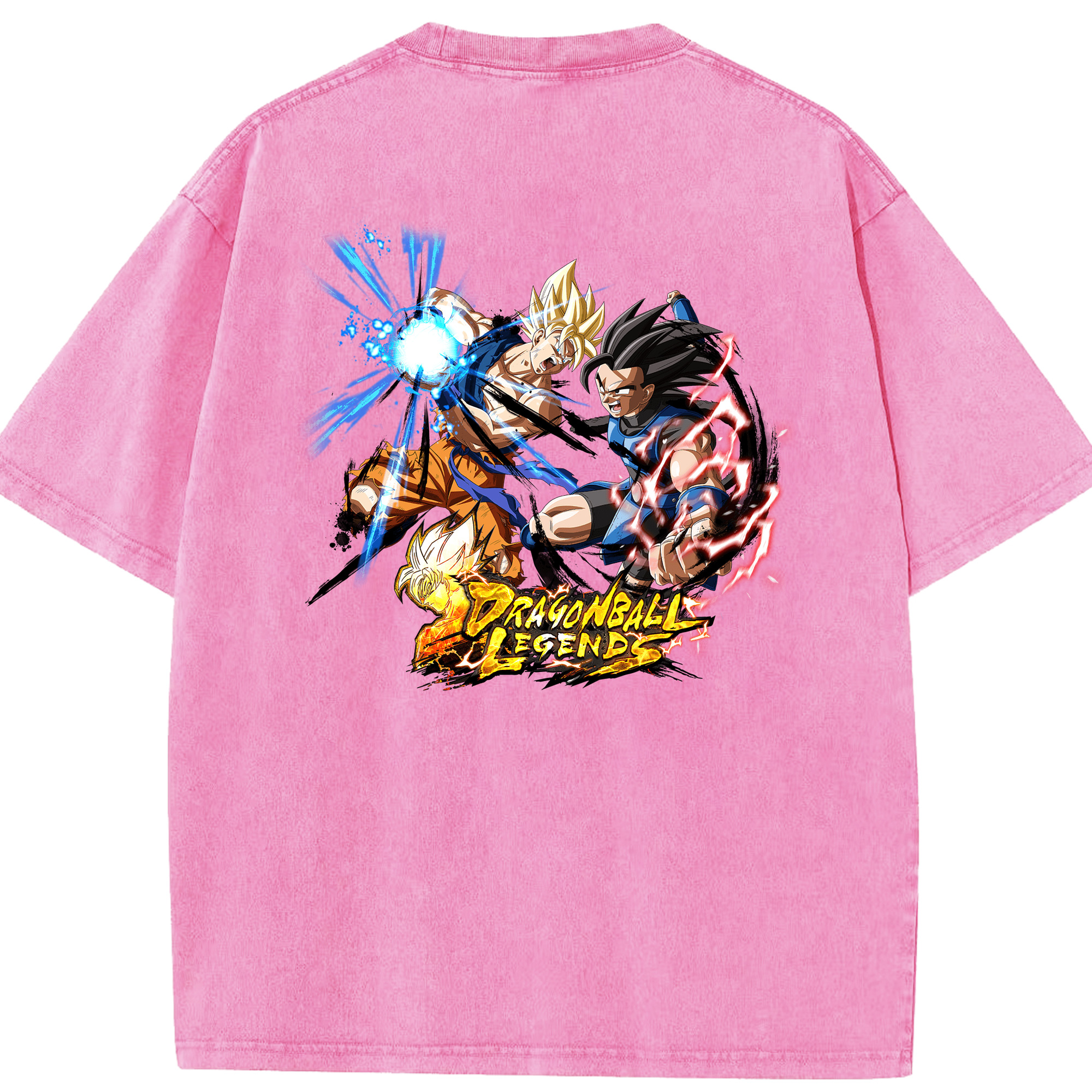 （画像用） ドラゴンボール DRAGON BALL 綿100% ヴィンテージ風 半袖Tシャツ（背面プリント）
